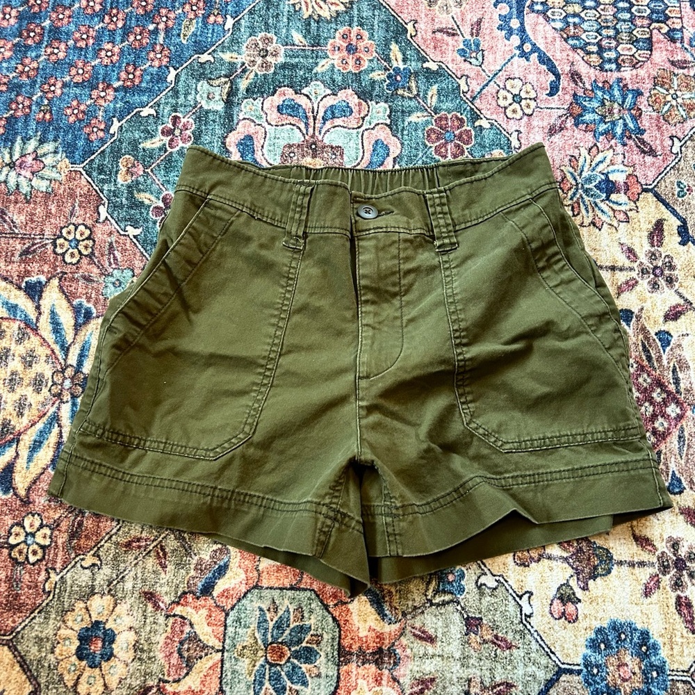 Olive Green Women's Shorts